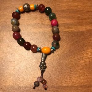 Buddha beads bracelet stone gem mineral crystal